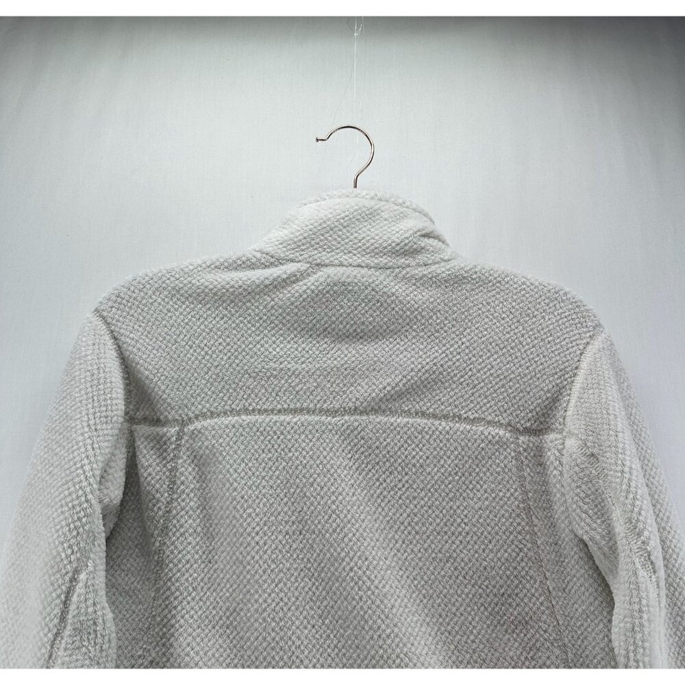 Patagonia Jacket Womens M Fuzzy Fleece  Re Tool Snap-T Polartec Pullover White - Picture 5 of 11